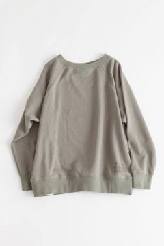 【ラスト1点】"military wok" sweat shirts 【ユニセックス】(OLIVE)