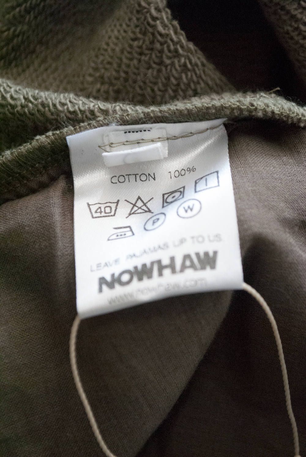 【ラスト1点】"military wok" sweat shirts 【ユニセックス】(OLIVE)