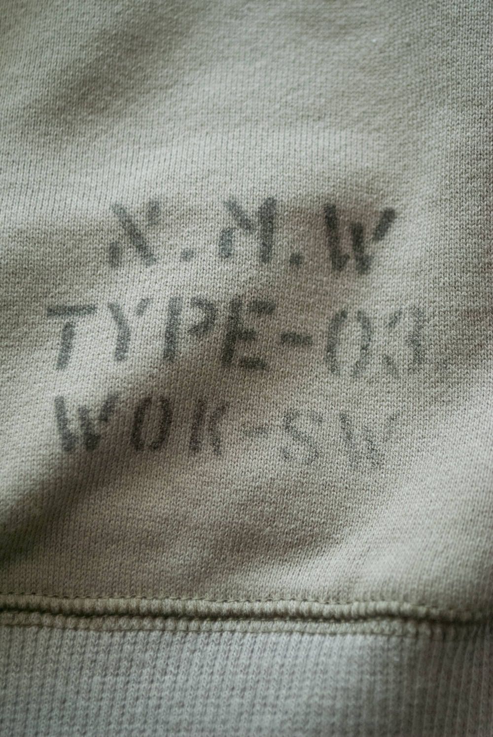 【ラスト1点】"military wok" sweat shirts 【ユニセックス】(OLIVE)