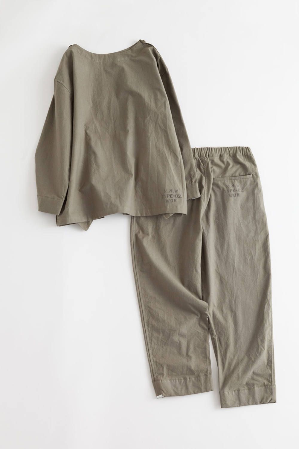 【ラスト1点】"military wok" pajama/パジャマ【ユニセックス】(セットアップ)