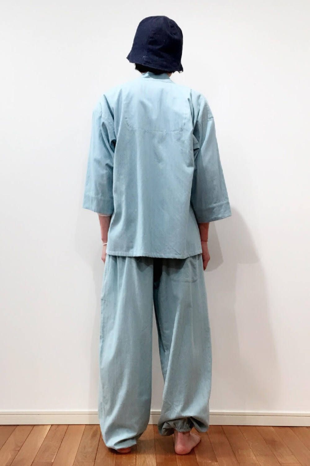 【定番人気】"oriental"pajama(BLEACH DENIM)【ユニセックス】【セットアップ】