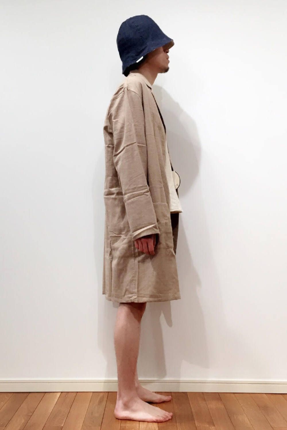 【ラスト1点】"day long"pajama(TOP糸 viyella BEIGE)