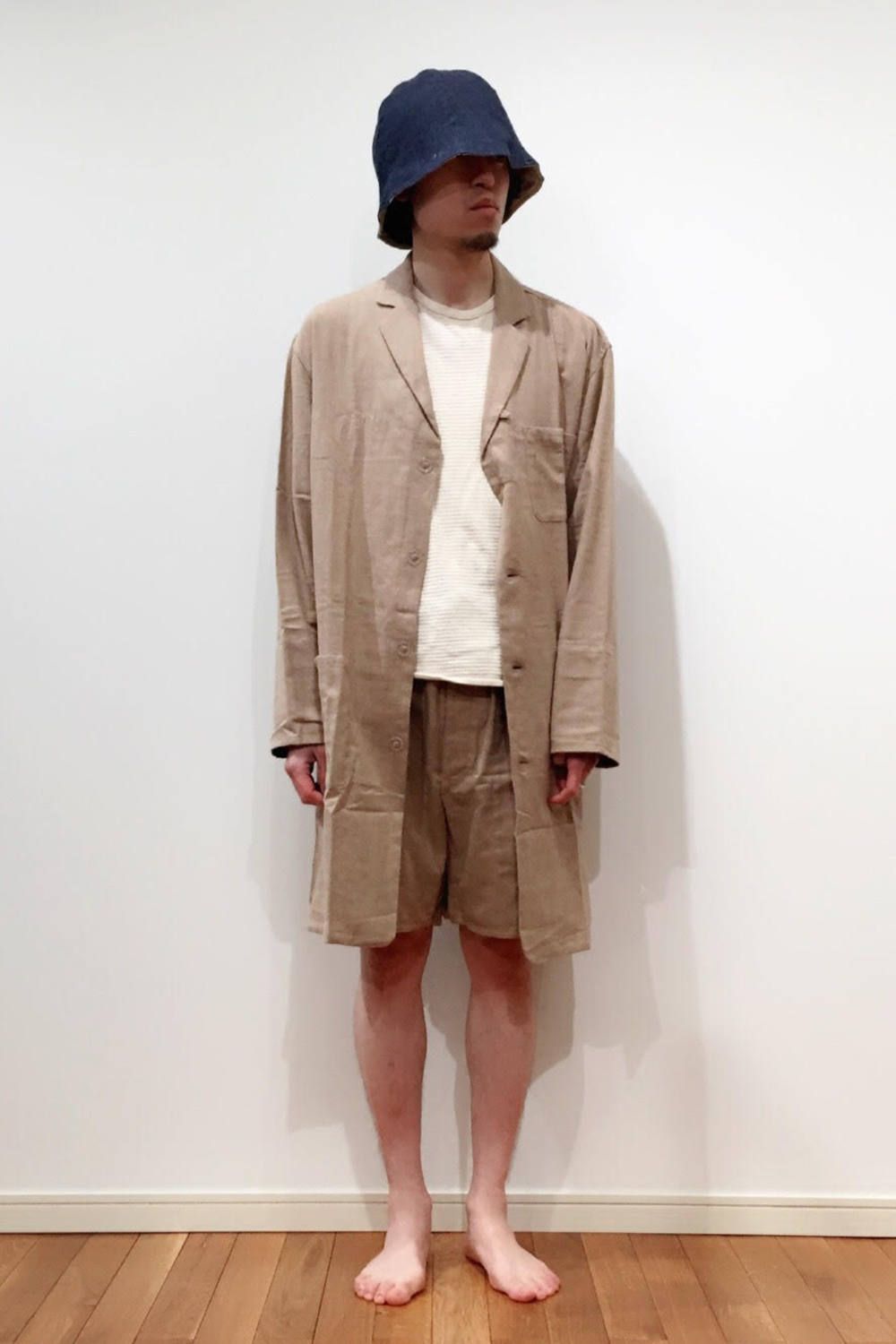 【ラスト1点】"day long"pajama(TOP糸 viyella BEIGE)