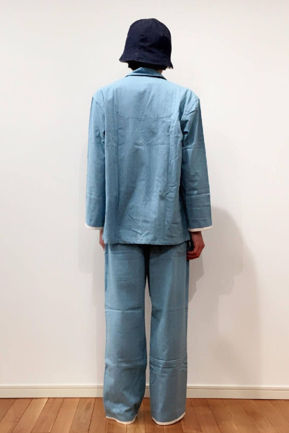 【ラスト1点】【定番人気】"day"pajama(BLEACH DENIM)【ユニセックス】【セットアップ】