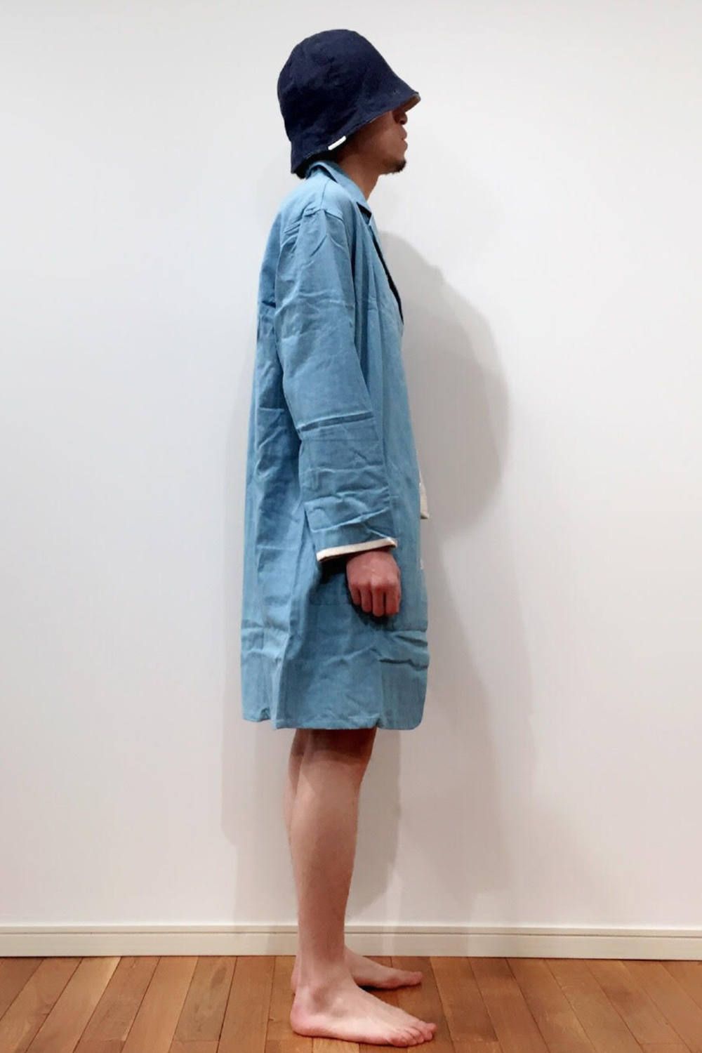 【ラスト1点】【定番人気】"day long"pajama(BLEACH DENIM)【ユニセックス】【セットアップ】