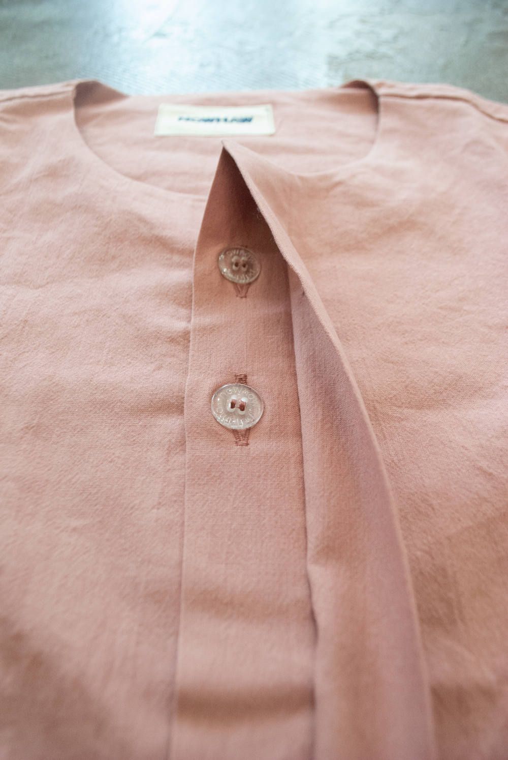 【ラスト1点】"shhh"pajama washed cotton/パジャマ(セットアップ)【ユニセックス】(MOSS PINK)