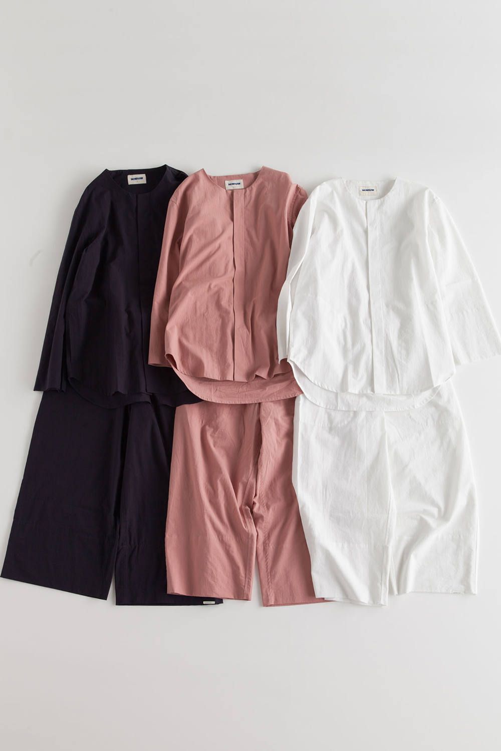 【ラスト1点】"shhh"pajama washed cotton/パジャマ(セットアップ)【ユニセックス】(MOSS PINK)