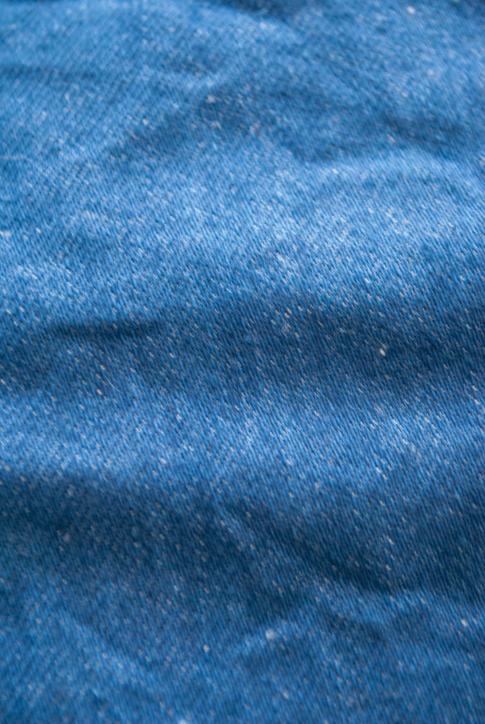 【ラスト1点】リネン混ワンタックデニム(BLUE)