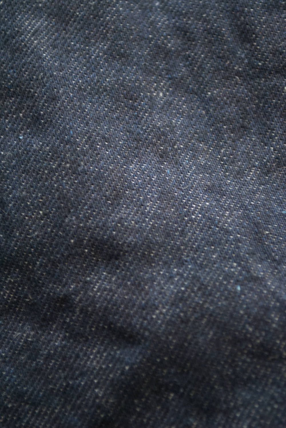 【ラスト1点】リネン混ワンタックデニム(NAVY)