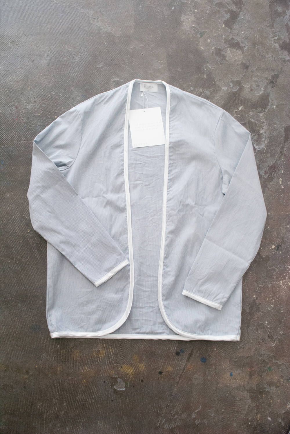【ラスト1点】Piping Cardigan(BLUE STRIPE)