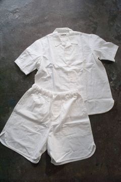"health land"pajama washed cotton/パジャマ(セットアップ)【ユニセックス】(WHITE)