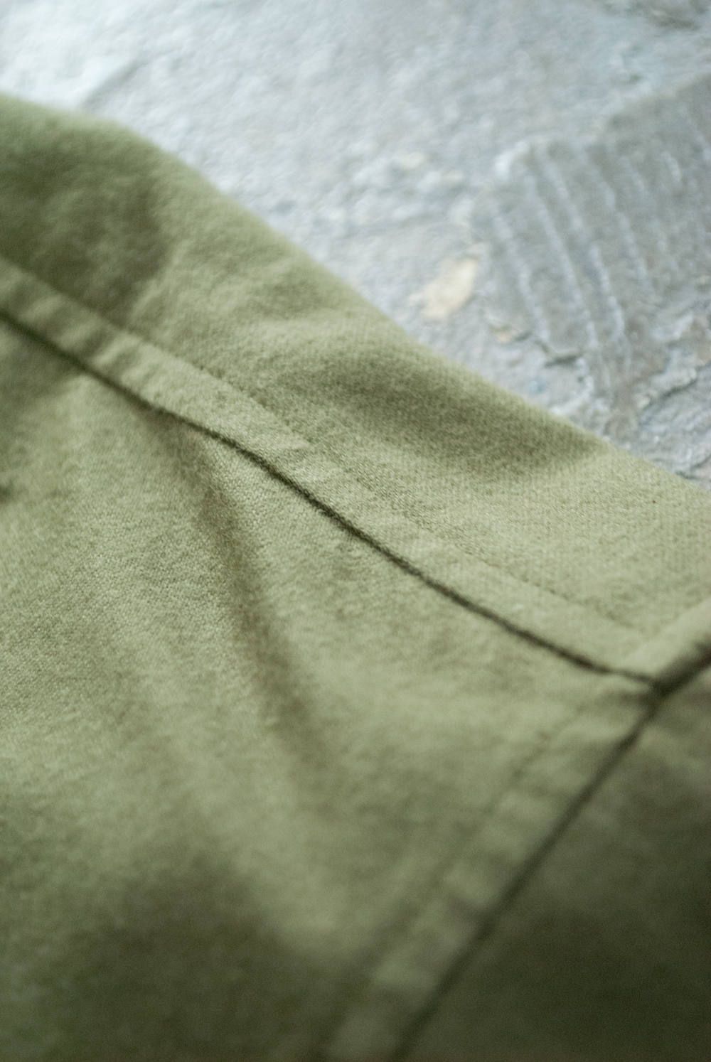【ラスト1点】【18AW】Over Shirt/オーバーサイズフランネルシャツ(OLIVE)