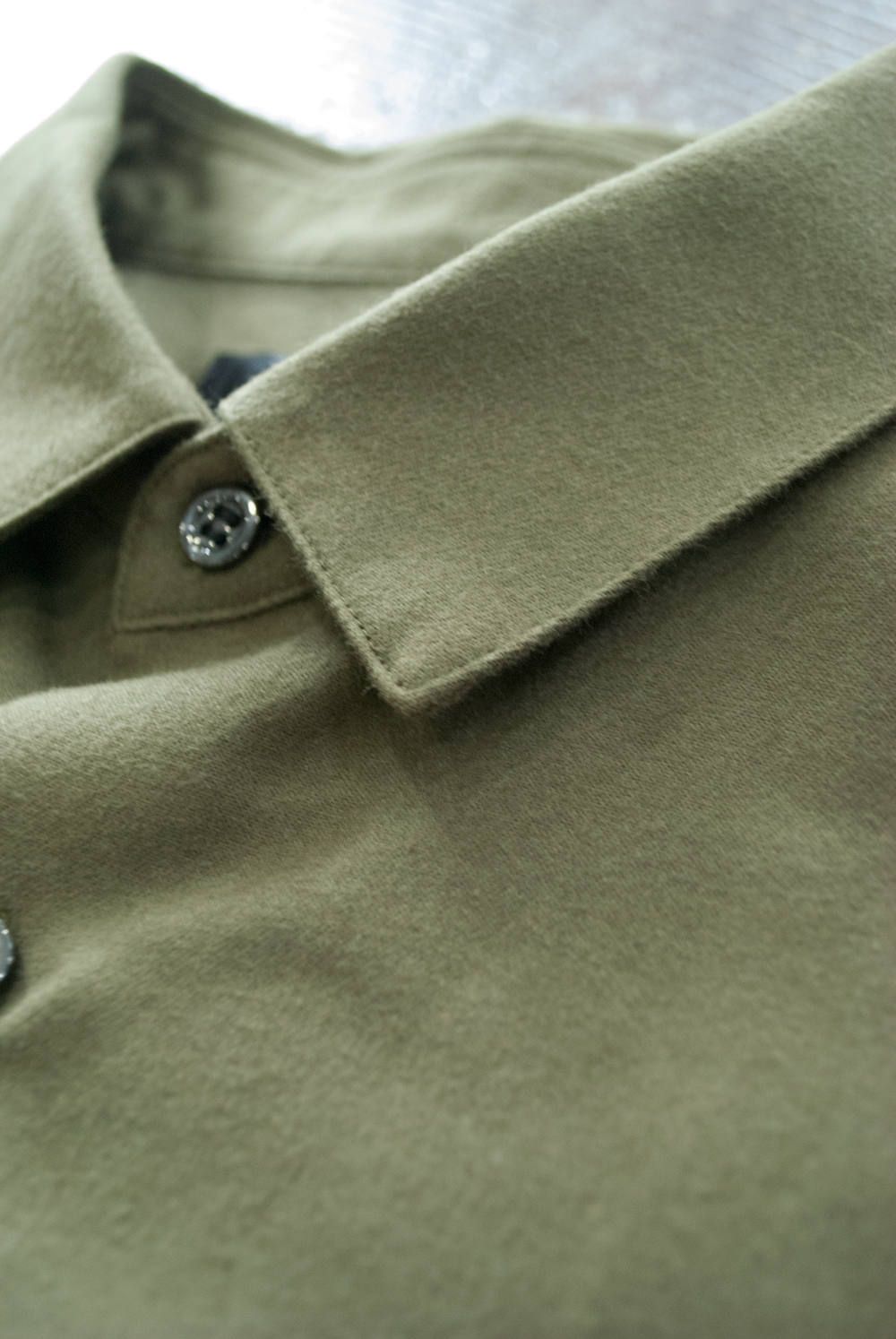 【ラスト1点】【18AW】Over Shirt/オーバーサイズフランネルシャツ(OLIVE)