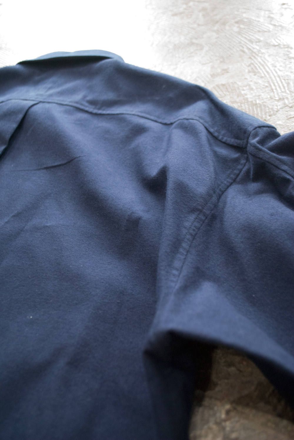 【ラスト1点】【18AW】Over Shirt/オーバーサイズフランネルシャツ(NAVY)