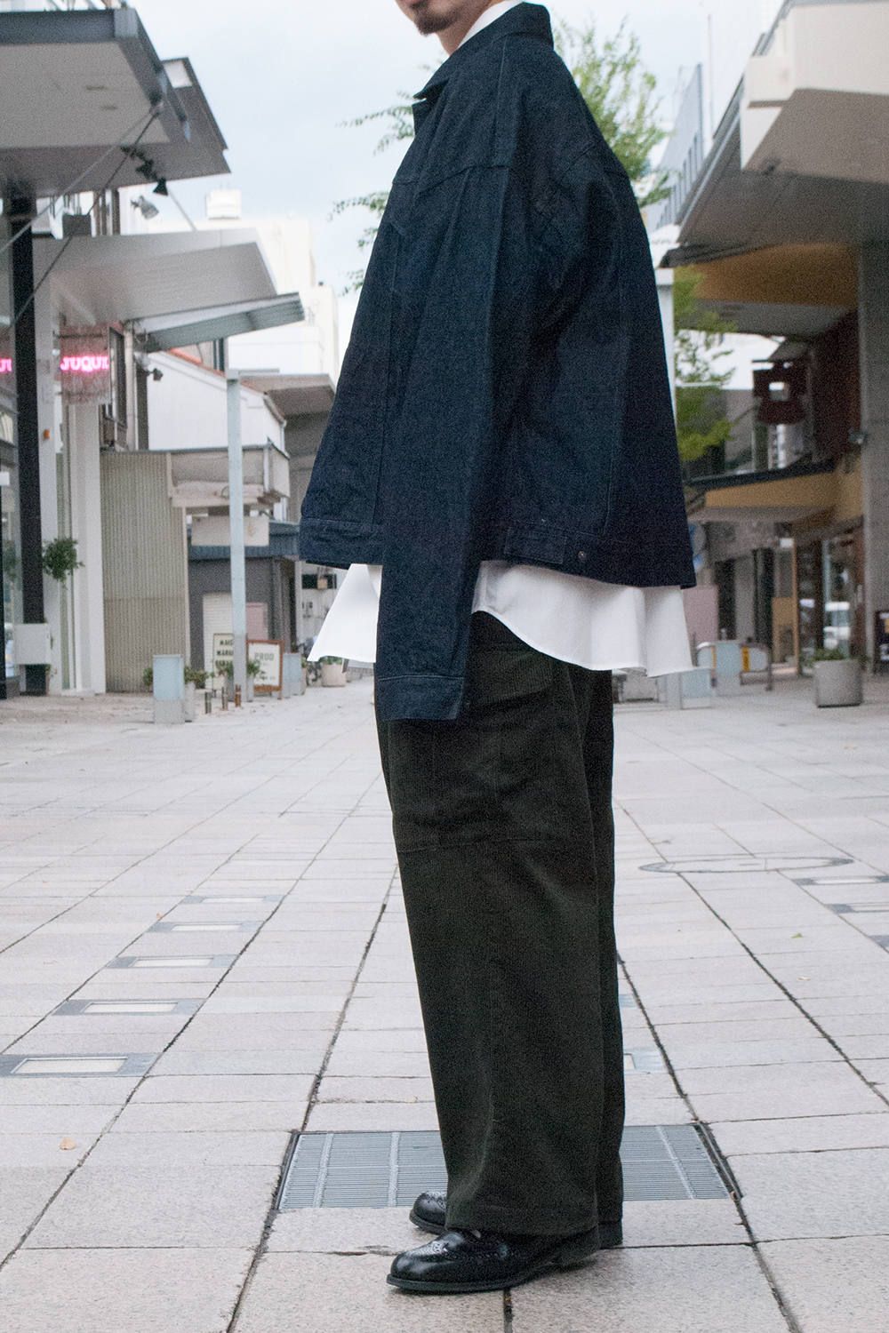 juha - 【ラスト1点】【18AW】Fly Front Over Denim Jacket