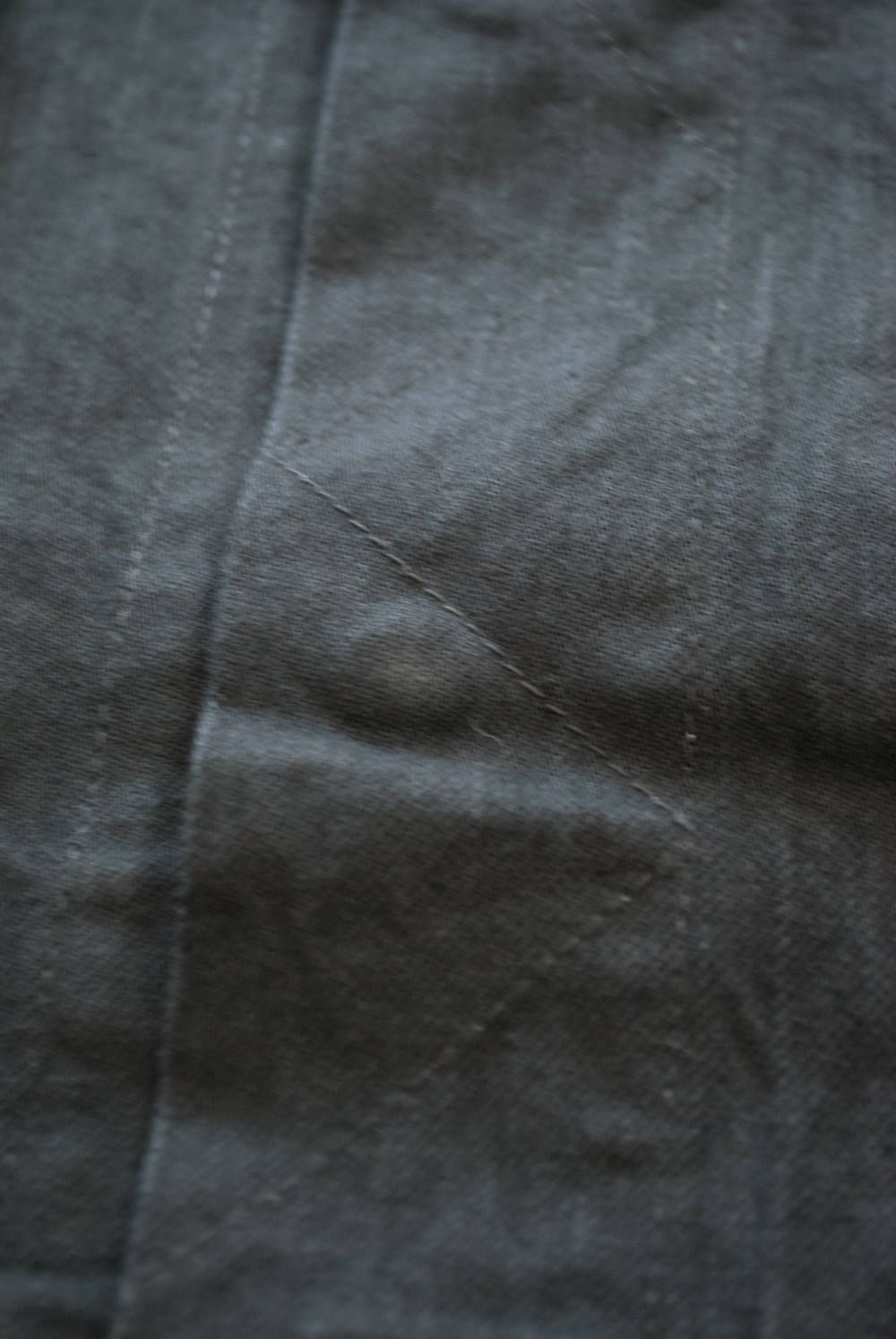 【ラスト1点】【18AW】Fly Front Over Denim Jacket/オーバーサイズデニムジャケット(BLACK)