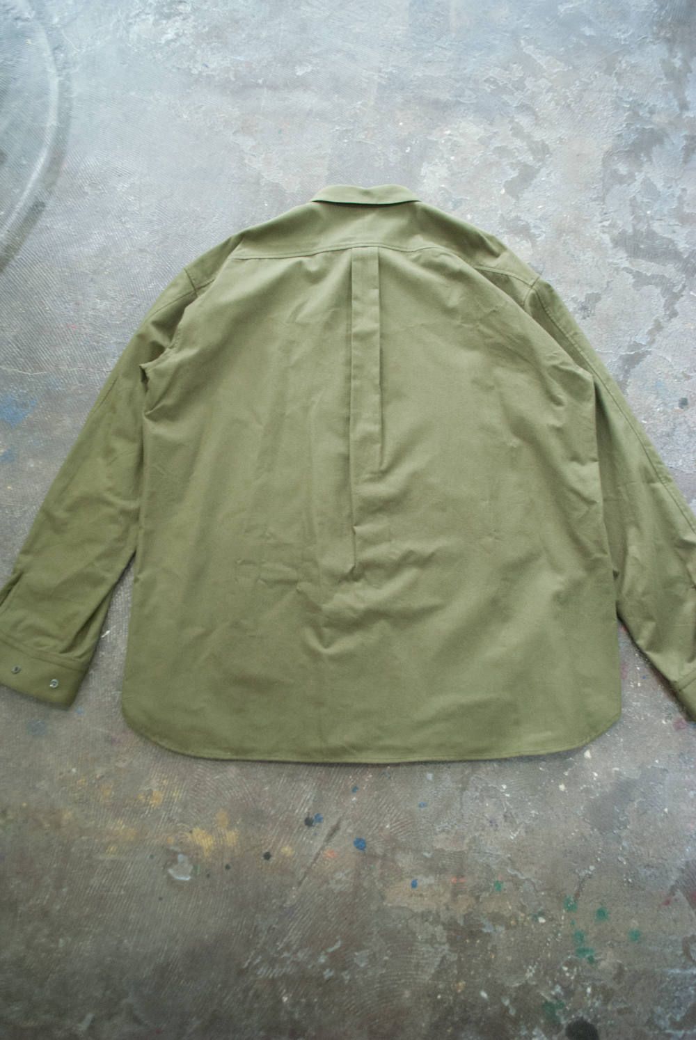 【ラスト1点】【18AW】Over Shirt/オーバーサイズフランネルシャツ(OLIVE)
