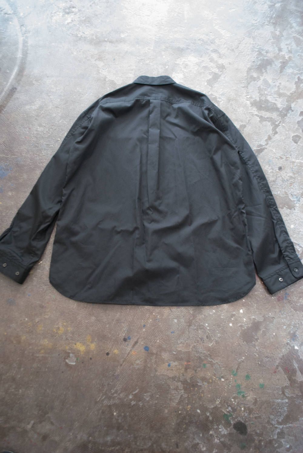 【ラスト1点】【18AW】Over Shirt/オーバーサイズブロードシャツ(BLACK)