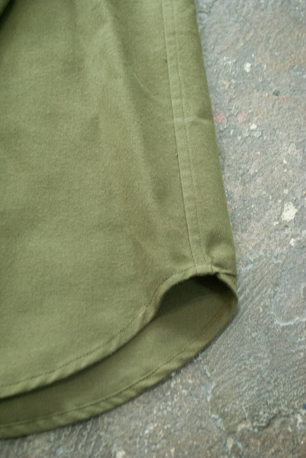 【ラスト1点】【18AW】Over Shirt/オーバーサイズフランネルシャツ(OLIVE)