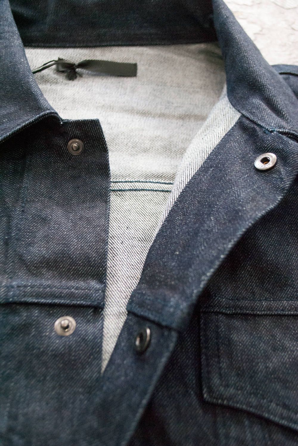【ラスト1点】【18AW】Fly Front Over Denim Jacket/オーバーサイズデニムジャケット(INDIGO)