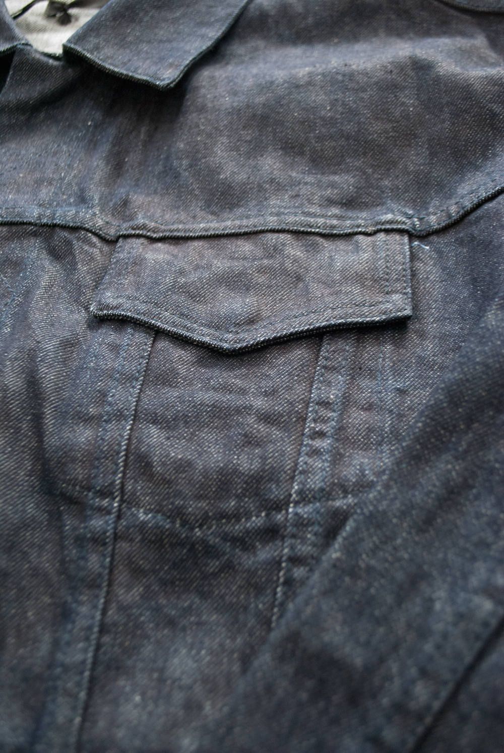 juha - 【ラスト1点】【18AW】Fly Front Over Denim Jacket/オーバー 