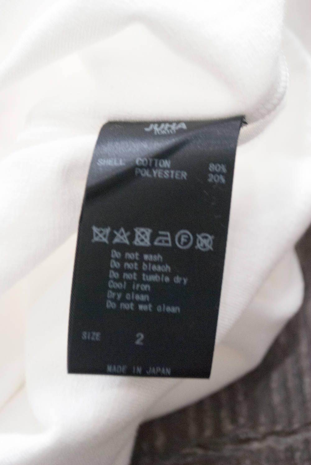 【ラスト1点】【18AW】Velour Mock Neck L/S Tee(WHITE)