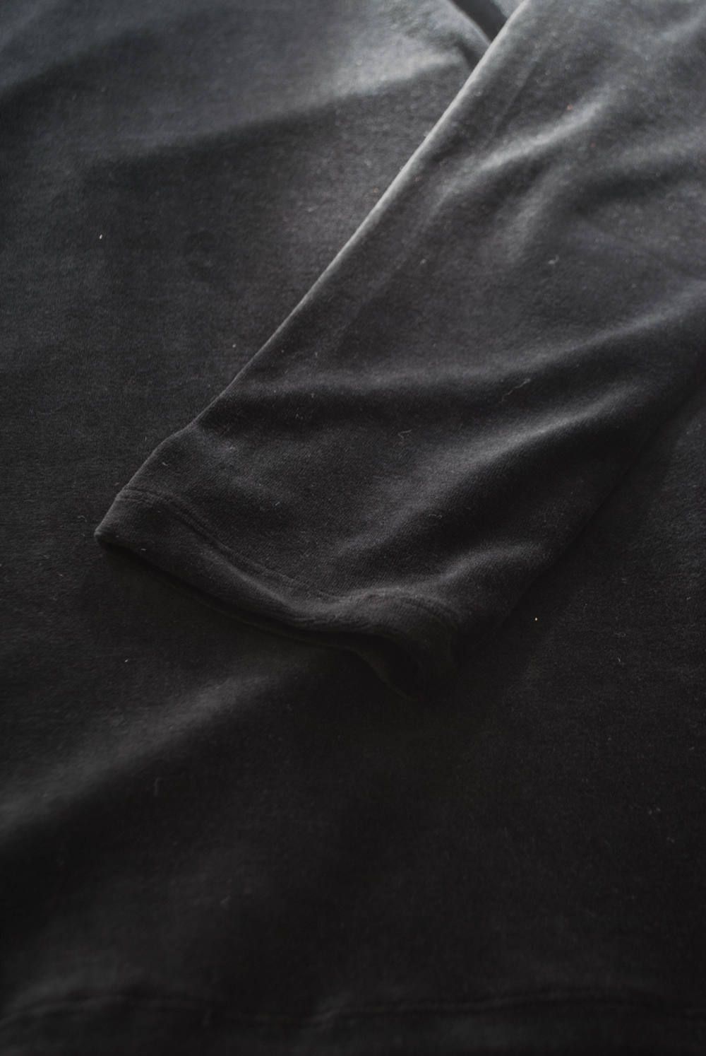 【ラスト1点】【18AW】Velour Mock Neck L/S Tee(BLACK)