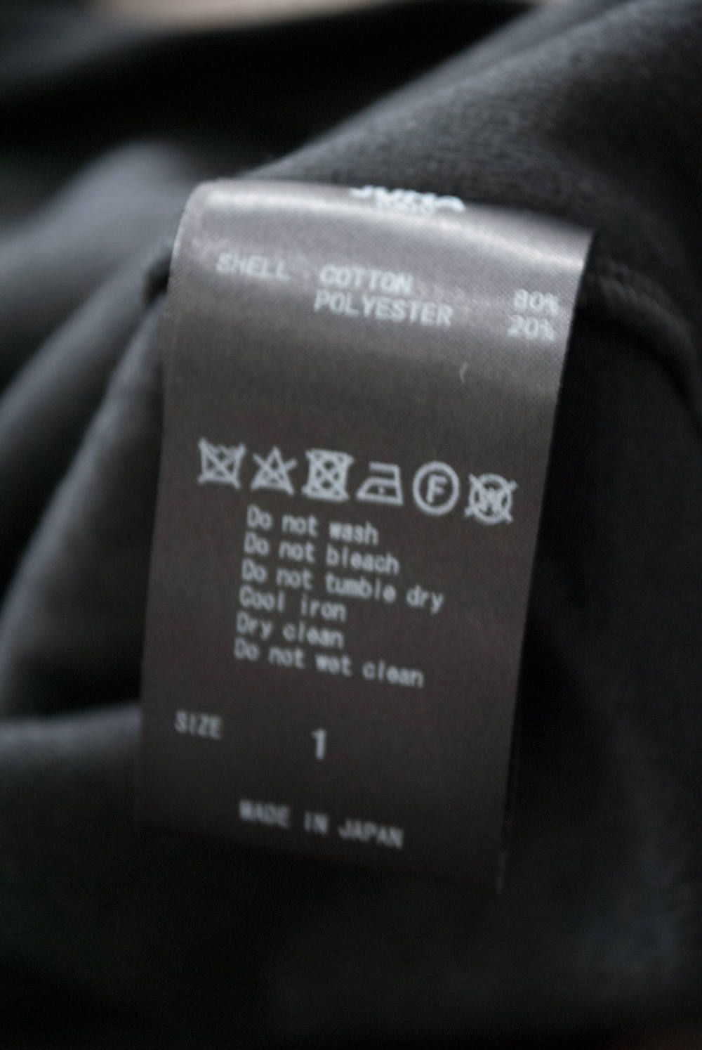 【ラスト1点】【18AW】Velour Mock Neck L/S Tee(BLACK)