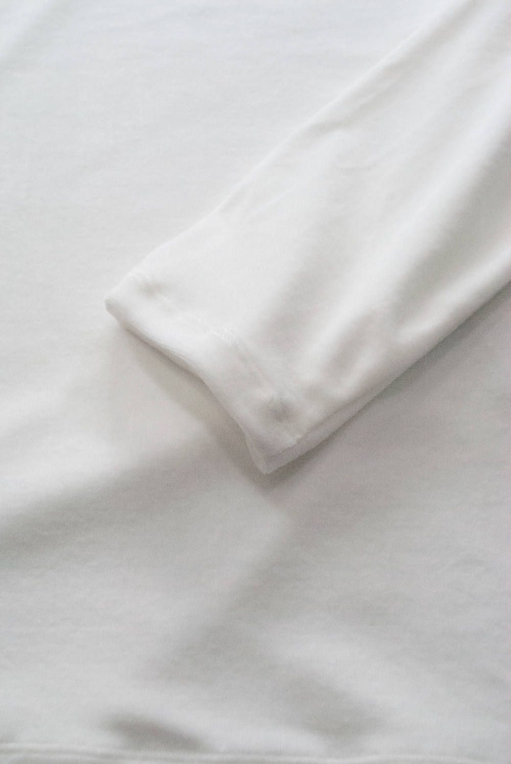 【ラスト1点】【18AW】Velour Mock Neck L/S Tee(WHITE)