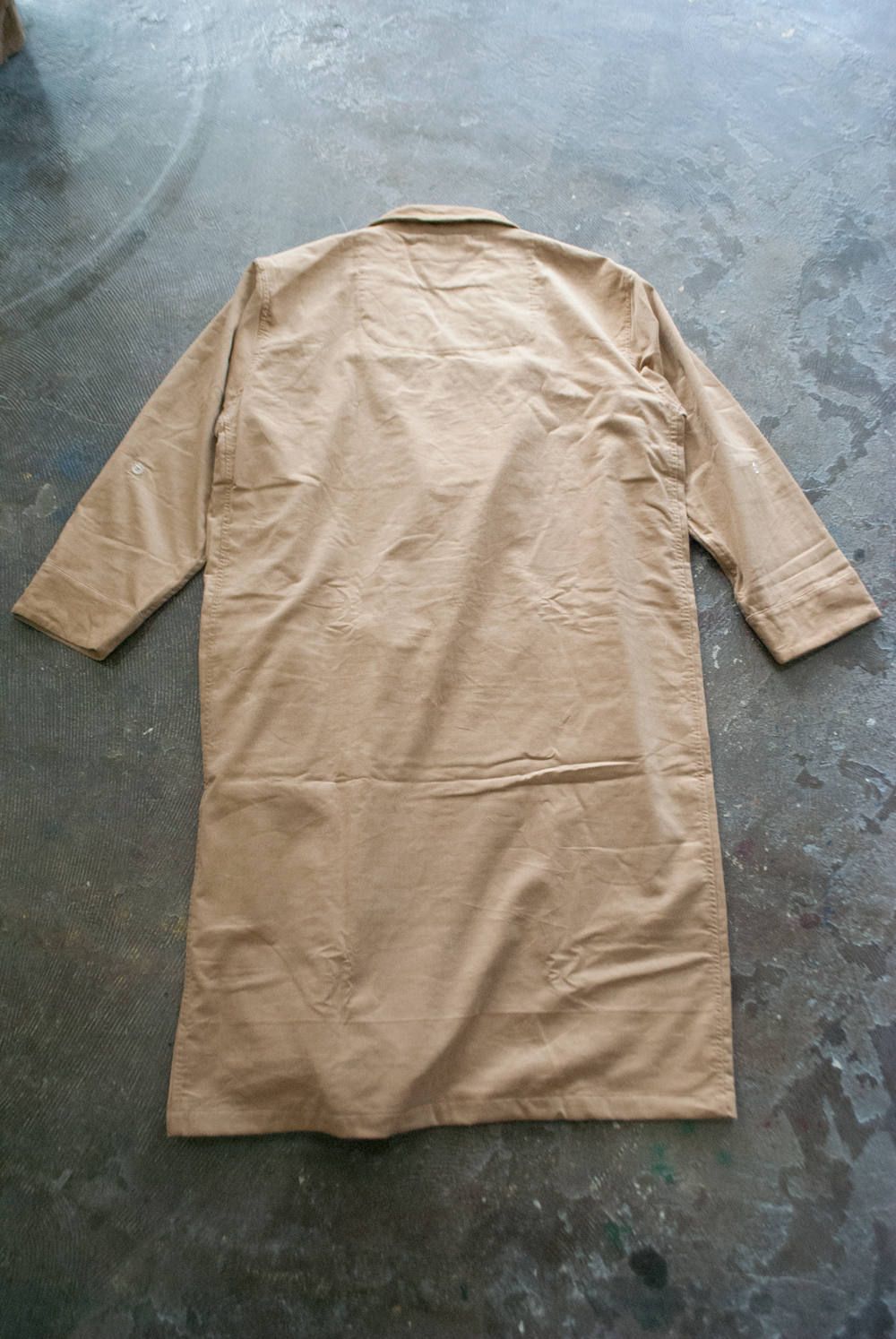 【ラスト1点】"mood"gown(コーデュロイ BEIGE)【ユニセックス】