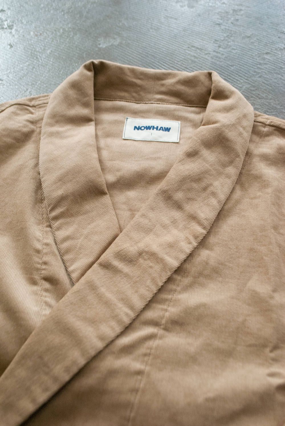 【ラスト1点】"mood"gown(コーデュロイ BEIGE)【ユニセックス】