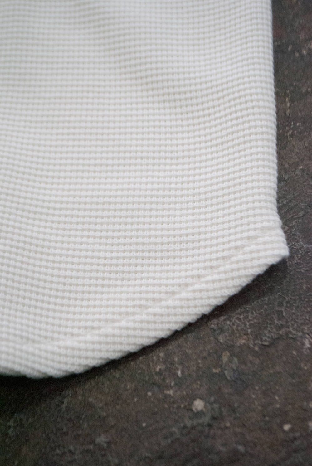 【ラスト1点】【定番作品】Waffle Crew neck Knit(WHITE)