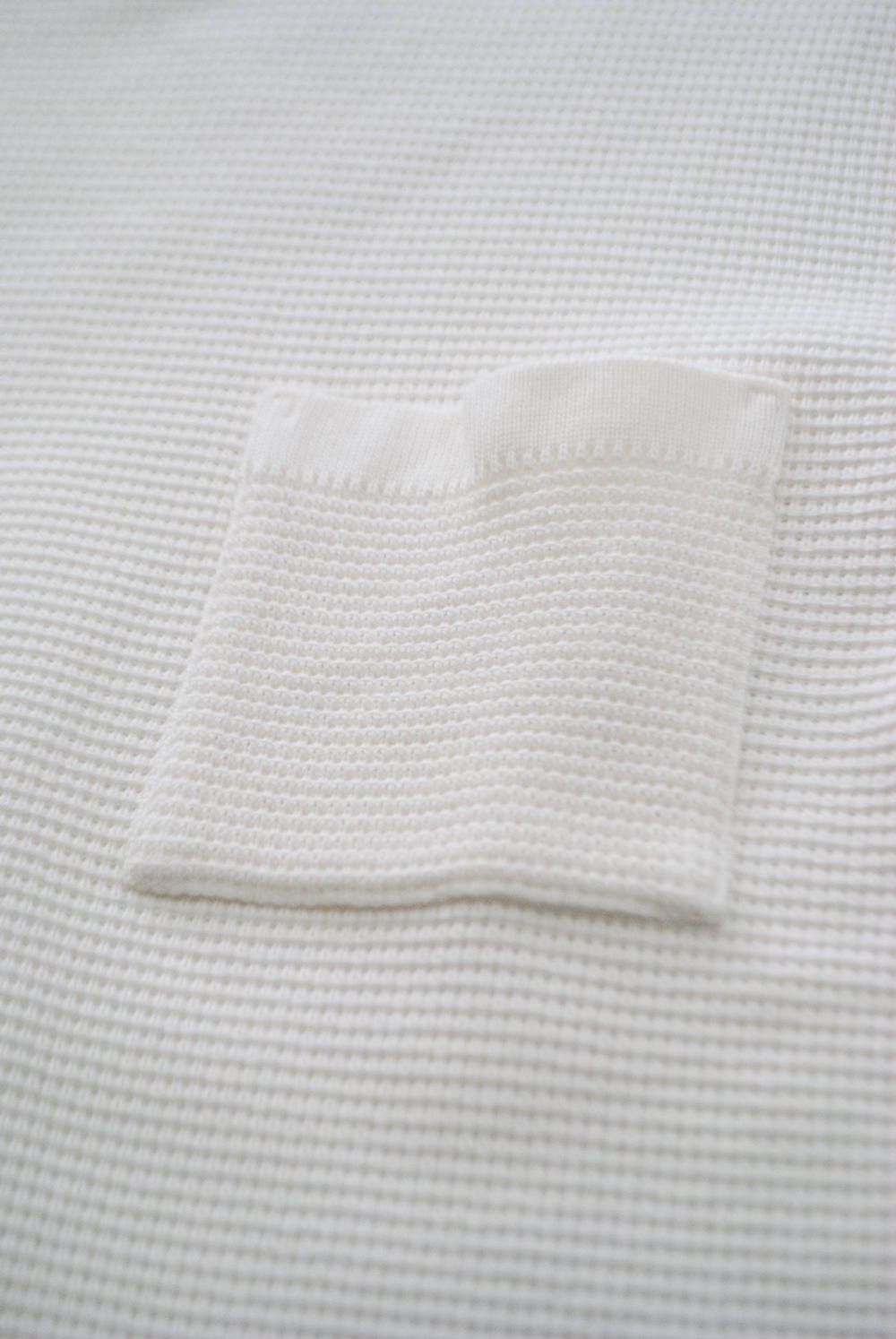 【ラスト1点】【定番作品】Waffle Crew neck Knit(WHITE)