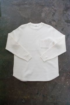 【ラスト1点】【定番作品】Waffle Crew neck Knit(WHITE)