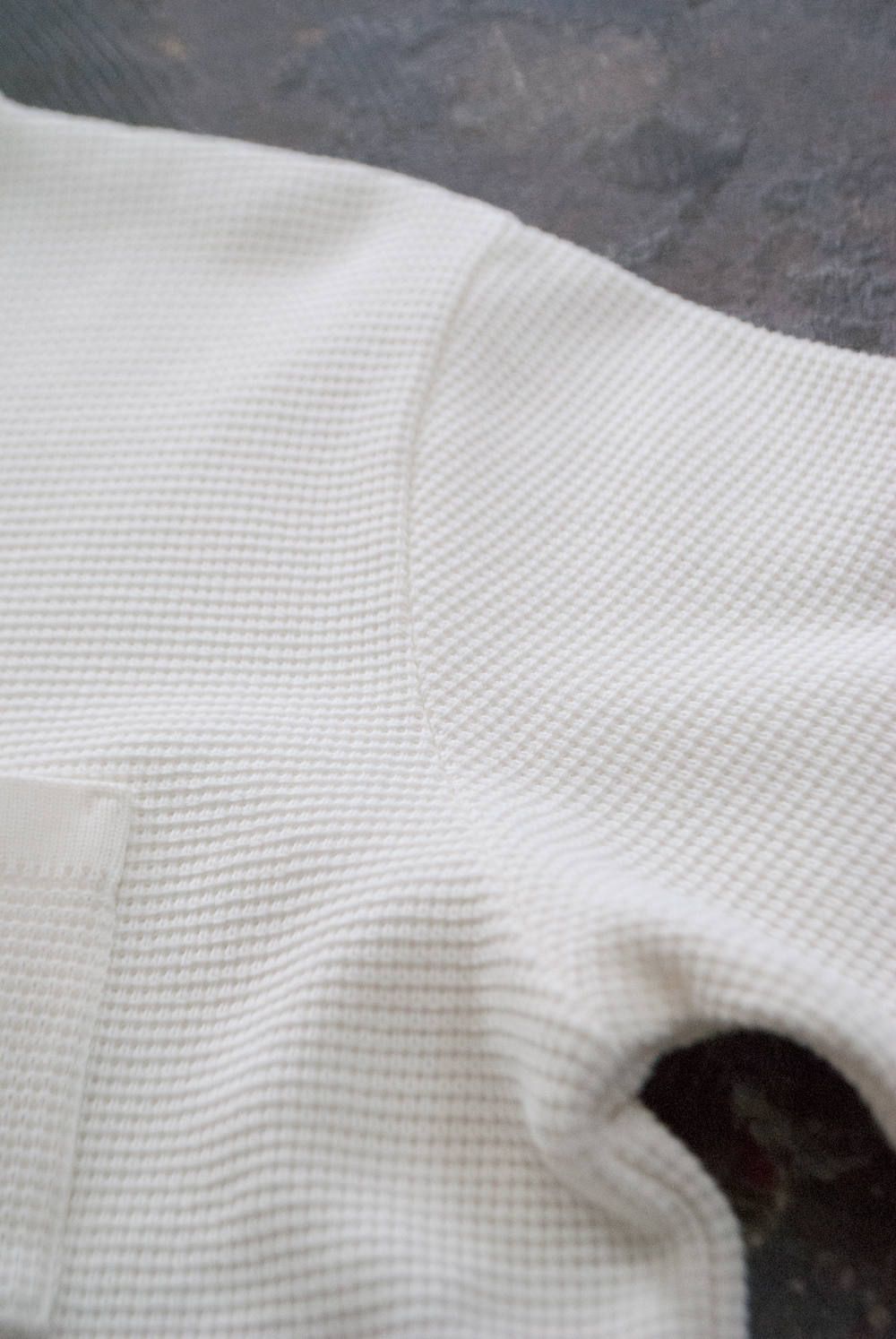 【ラスト1点】【定番作品】Waffle Crew neck Knit(WHITE)