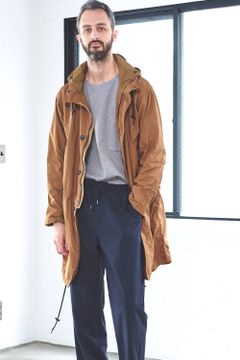 【ラスト1点】ポリエステル×ナイロン撥水フードコート(CAMEL)