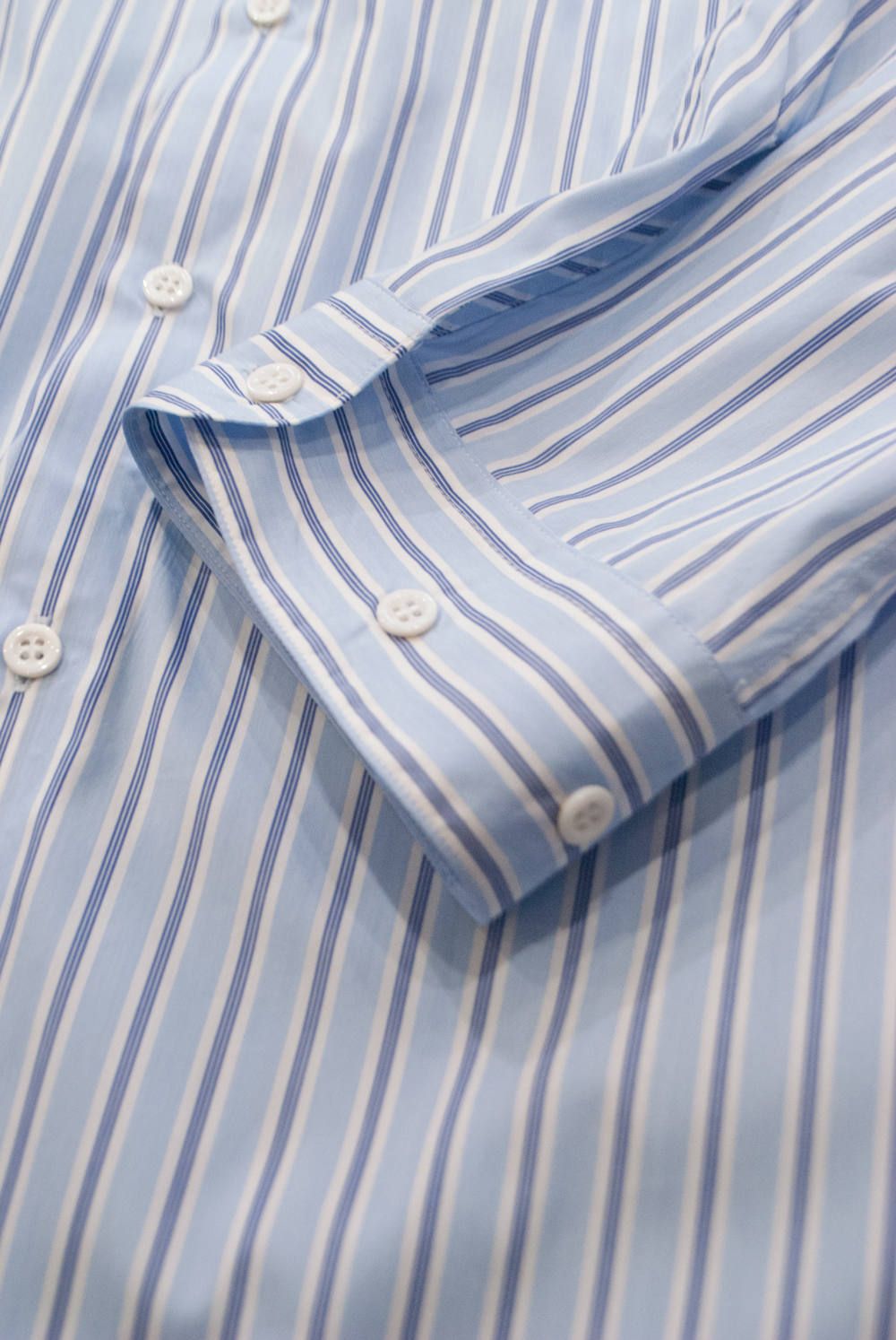 【ラスト1点】【18AW】Stripe Over Shirt/ストライプオーバーサイズシャツ(SAX)