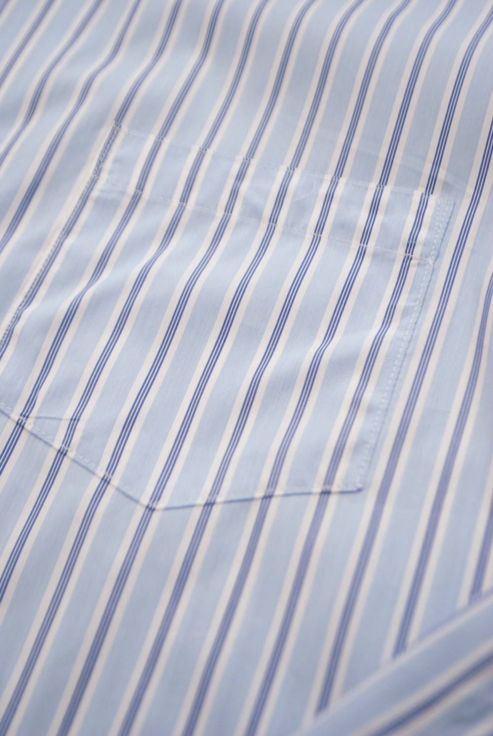 【ラスト1点】【18AW】Stripe Over Shirt/ストライプオーバーサイズシャツ(SAX)