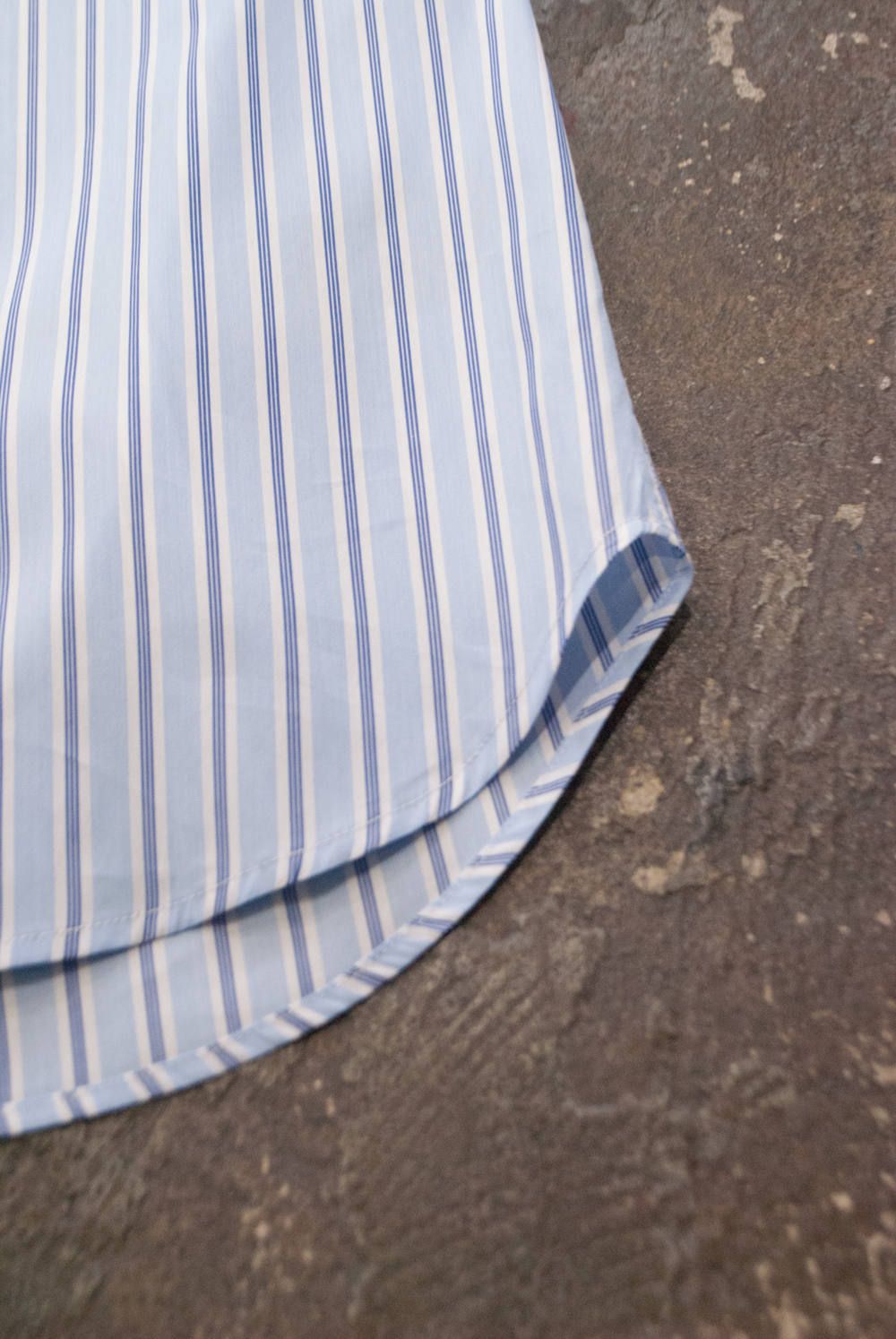 【ラスト1点】【18AW】Stripe Over Shirt/ストライプオーバーサイズシャツ(SAX)