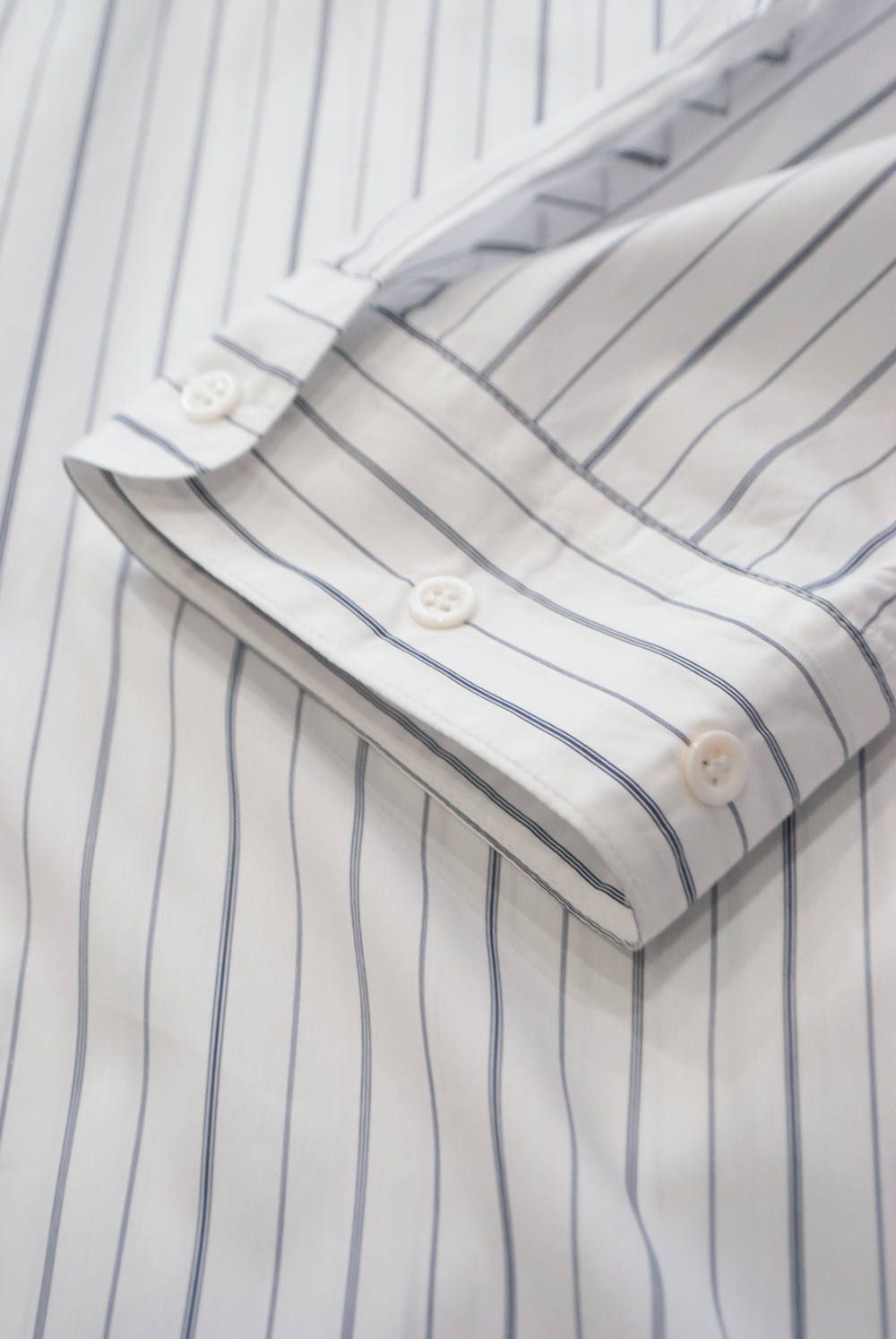 【ラスト1点】【18AW】Stripe Over Shirt/ストライプオーバーサイズシャツ(WHITE)