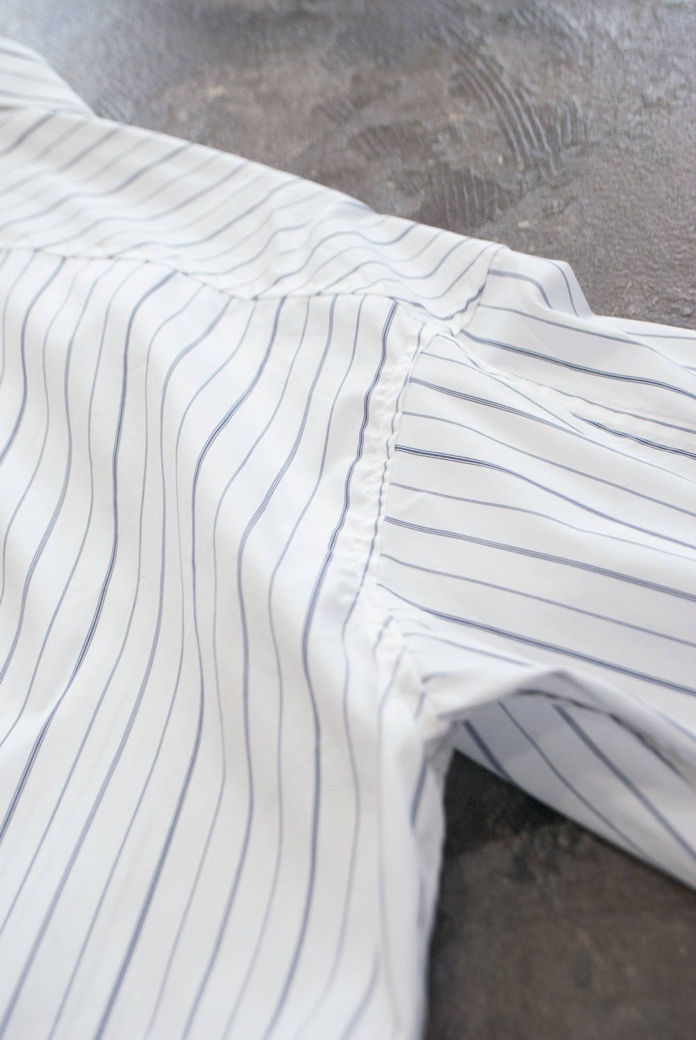 【ラスト1点】【18AW】Stripe Over Shirt/ストライプオーバーサイズシャツ(WHITE)