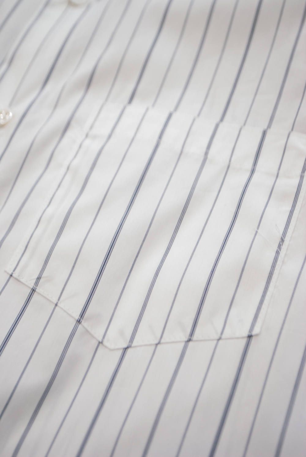 【ラスト1点】【18AW】Stripe Over Shirt/ストライプオーバーサイズシャツ(WHITE)