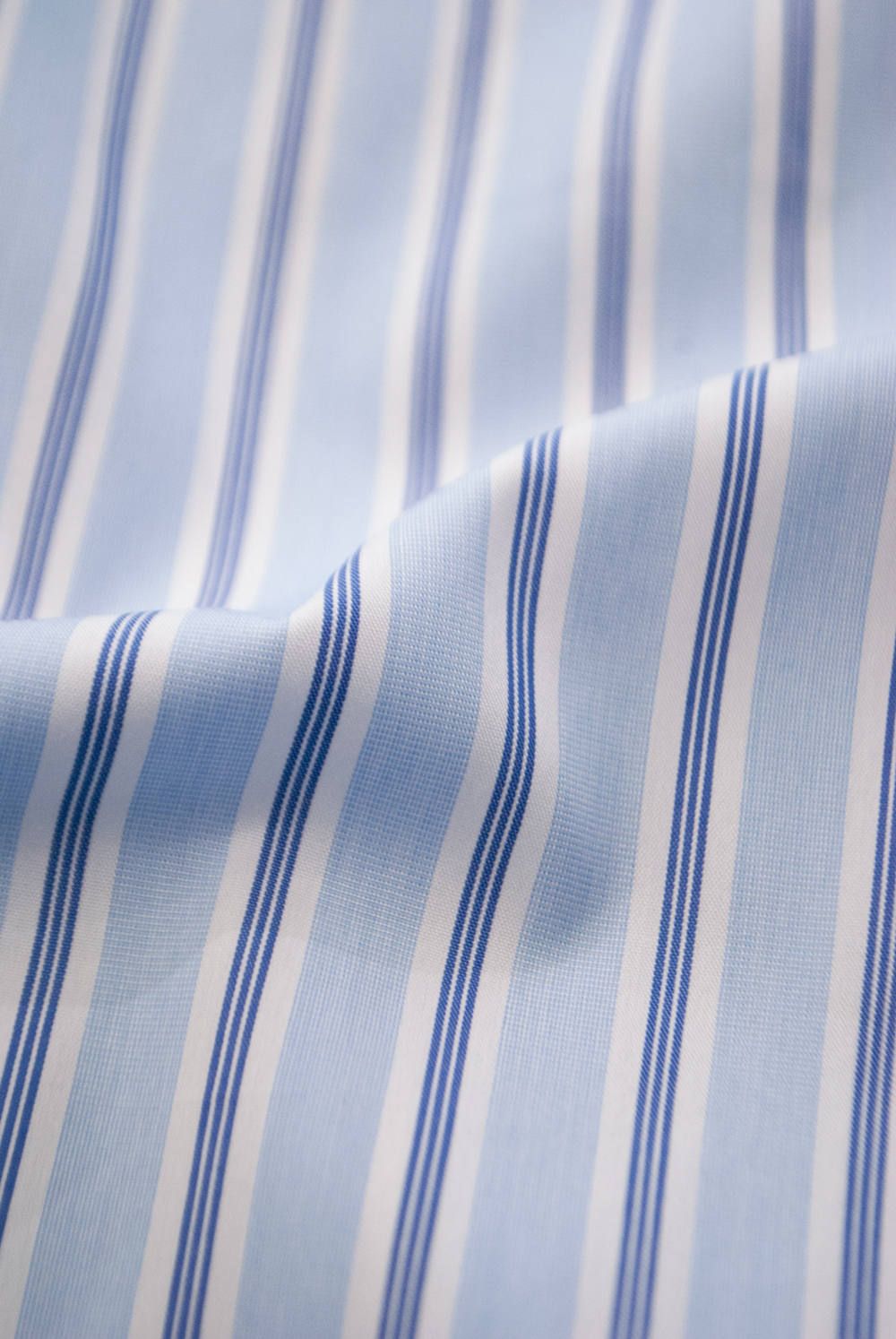 【ラスト1点】【18AW】Stripe Over Shirt/ストライプオーバーサイズシャツ(SAX)