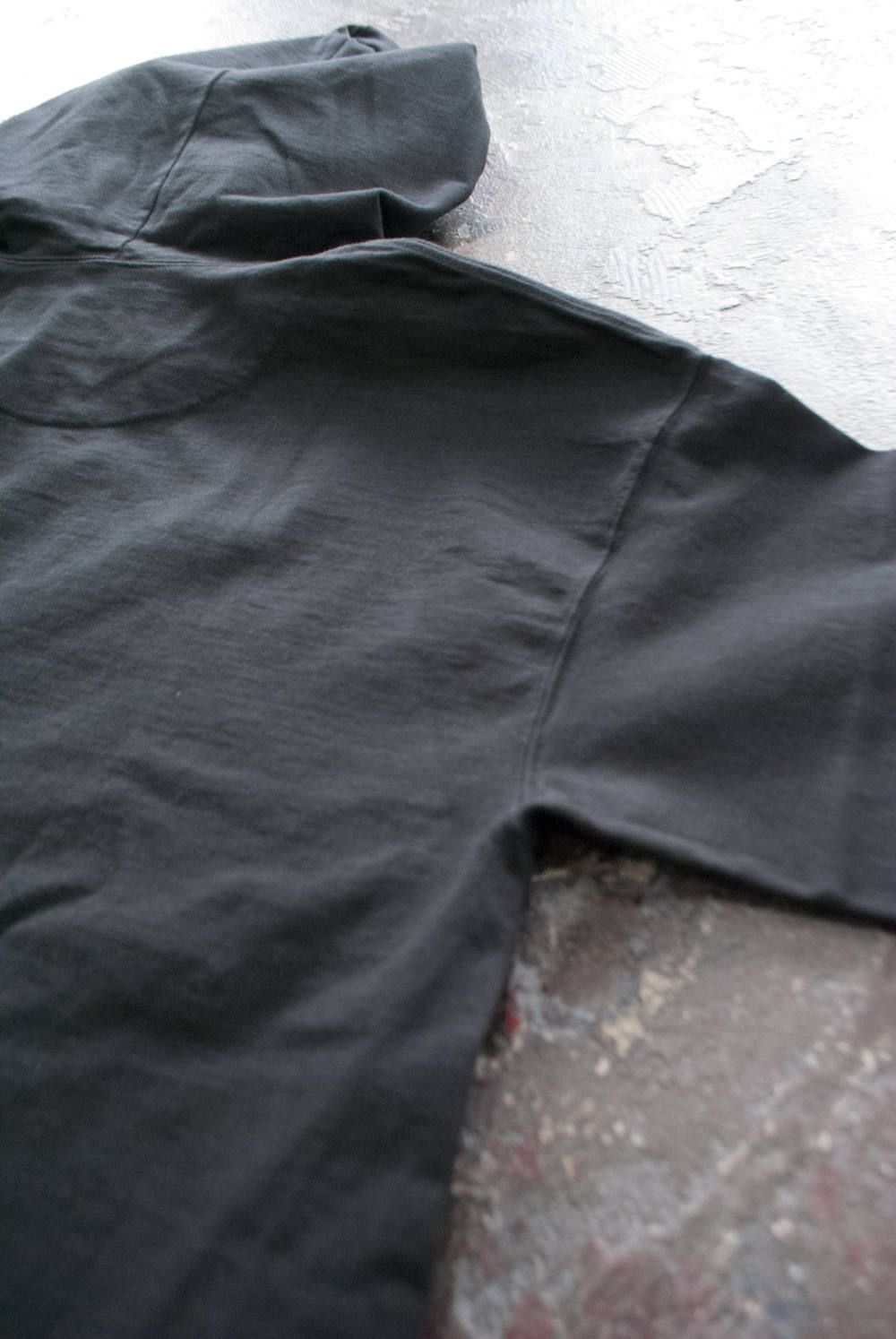 【ラスト1点】High Count Cotton Flare Hoodie(BLACK)