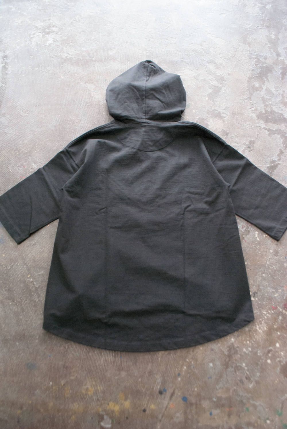 【ラスト1点】High Count Cotton Flare Hoodie(BLACK)