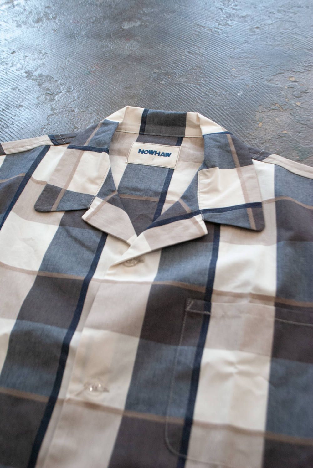 【ラスト1点】"health land"pajama washed cotton/パジャマ(セットアップ)【ユニセックス】(BEIGE×NAVY)