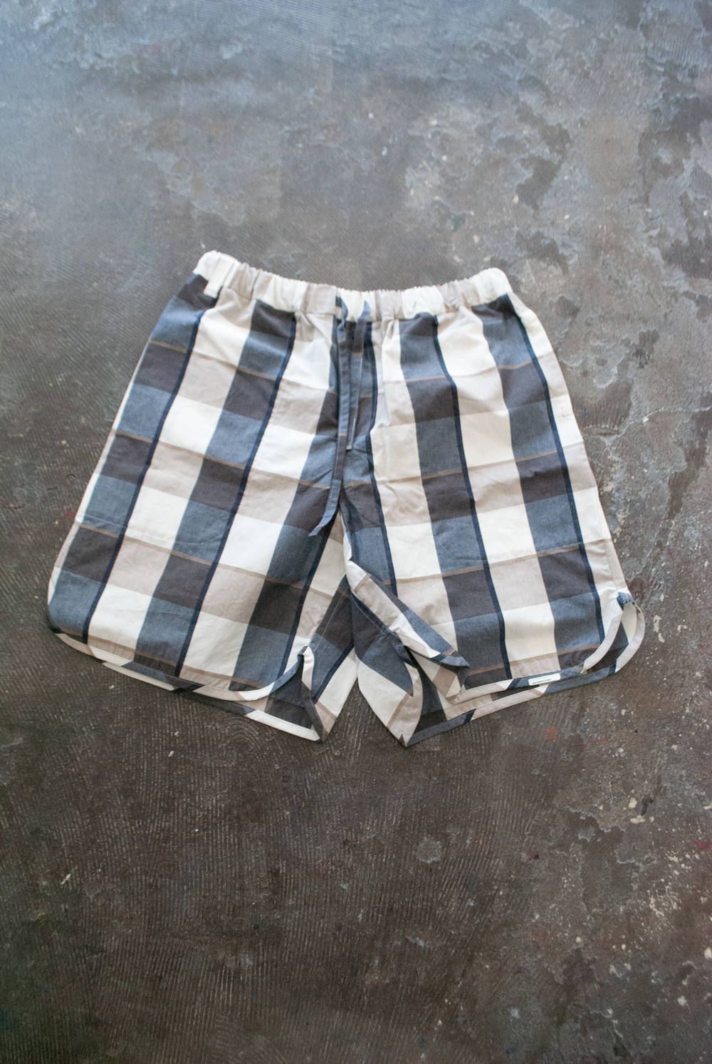 【ラスト1点】"health land"pajama washed cotton/パジャマ(セットアップ)【ユニセックス】(BEIGE×NAVY)