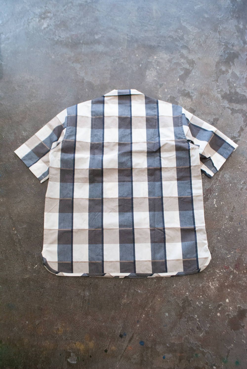 【ラスト1点】"health land"pajama washed cotton/パジャマ(セットアップ)【ユニセックス】(BEIGE×NAVY)