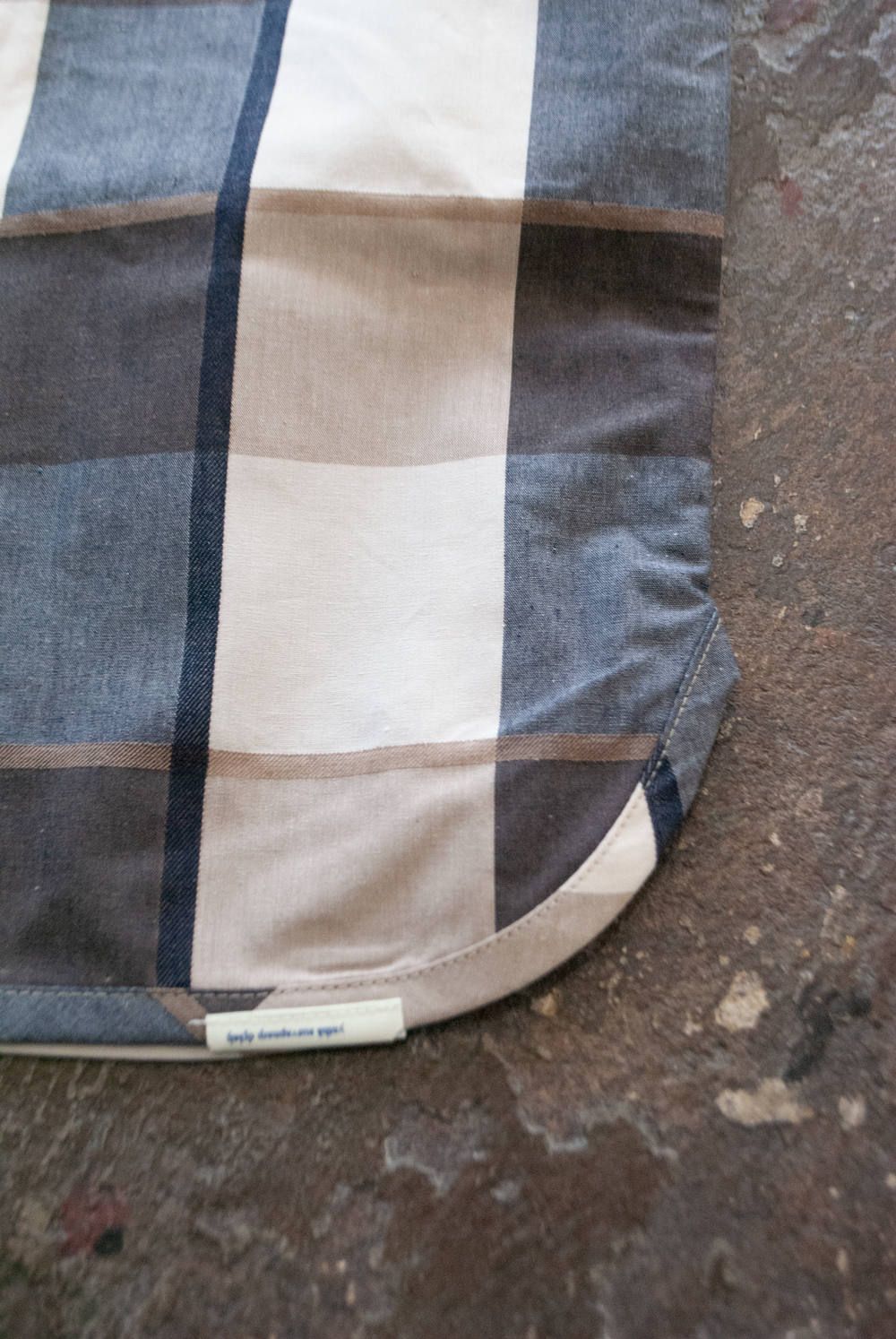 【ラスト1点】"health land"pajama washed cotton/パジャマ(セットアップ)【ユニセックス】(BEIGE×NAVY)