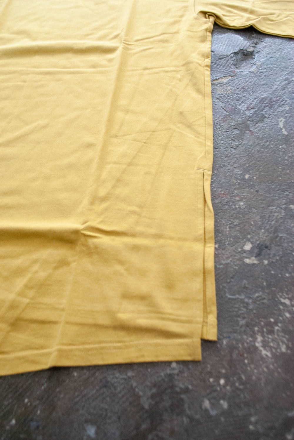 【ラスト1点】Layered Crew L/S/レイヤードクルーネックカットソー(MUSTARD)